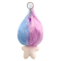 Мягкая игрушка &laquo;Тролли&raquo;, на брелоке, 12 см, цвет МИКС