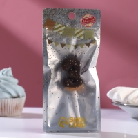 Свеча в торт "Шоколадная глазурь", цифра "3" , 3,8 см Свеча в торт "Шоколадная глазурь", цифра "3" , 3,8 см