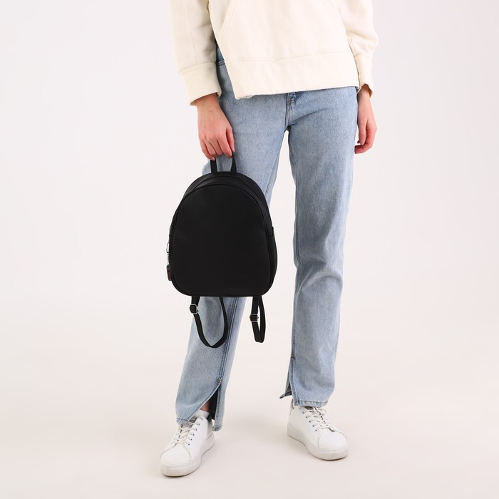 Рюкзак школьный из искусственной кожи с подвесом 27х23х10 см