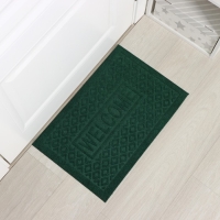 Коврик придверный Доляна Welcome, ромбы, влаговпитывающий, без окантовки, 38&times;58 см, цвет МИКС