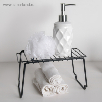 Полка универсальная Доляна, 24×14,3×14 см, цвет чёрный Полка универсальная Доляна, 24×14,3×14 см, цвет чёрный