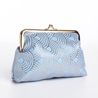 Косметичка на фермуаре, цвет голубой Косметичка на фермуаре, цвет голубой