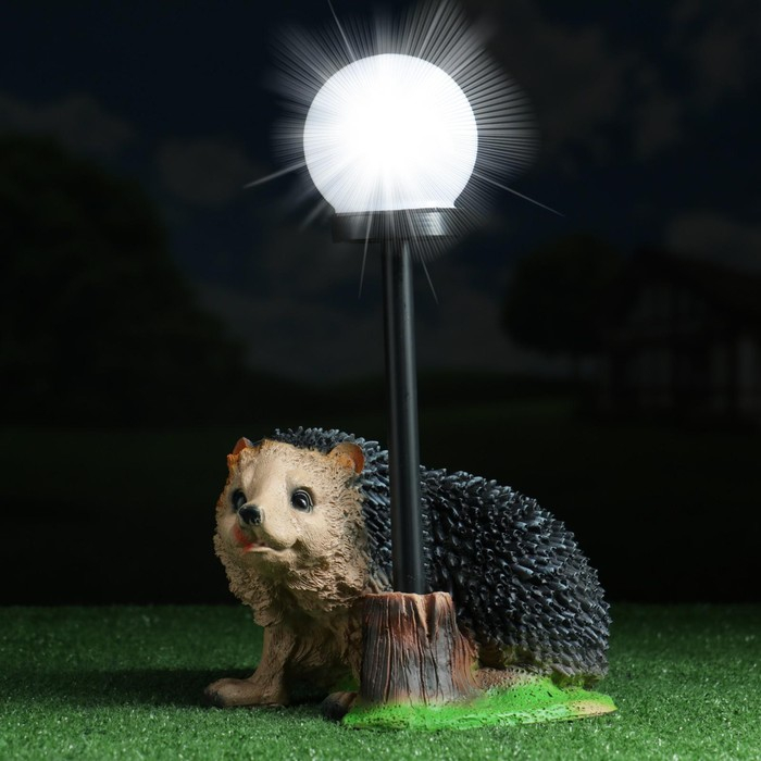 Садовый фонарь Садовый фонарь "Ёжик на ножках с фонарем" 25 см МИКС