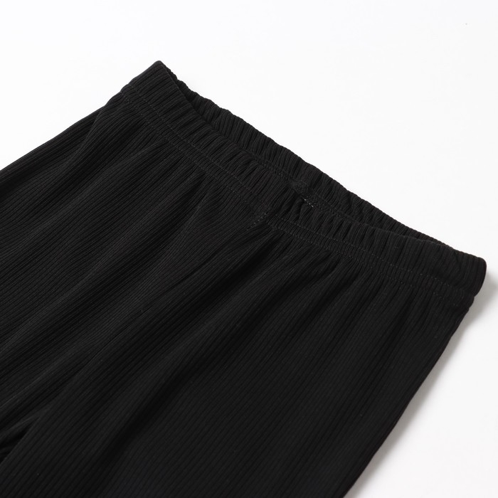 Брюки детские с разрезами KAFTAN, р. 36 (134-140 см), чёрный