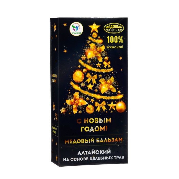 Новогодний медовый бальзам Vitamuno алтайский Новогодний медовый бальзам Vitamuno алтайский "Мужской", 250 мл