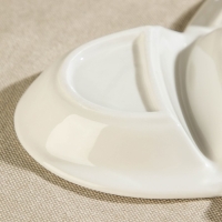 Менажница керамическая 4 ячейки &laquo;Трикветр&raquo;, 20&times;2,5 см