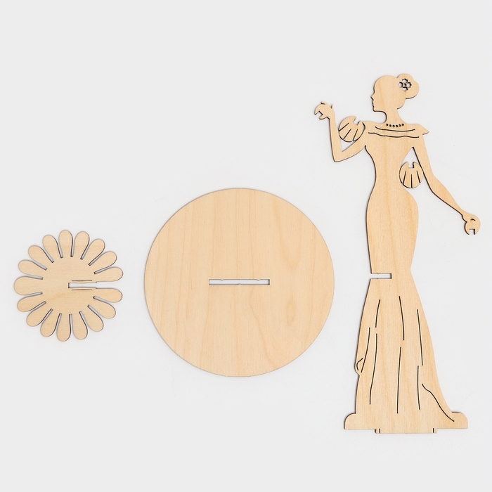 Салфетница деревянная &laquo;Статная&raquo;, с держателем для чая, 25&times;13&times;13 см