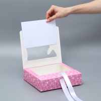 Коробка-фоторамка подарочная складная, упаковка, &laquo;Самой милой&raquo;, 20 х 18 х 5 см