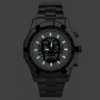 Часы наручные кварцевые мужские, d-4.5 см, ремешок l-26 см, 3 АТМ, светящиеся Часы наручные кварцевые мужские, d-4.5 см, ремешок l-26 см, 3 АТМ, светящиеся