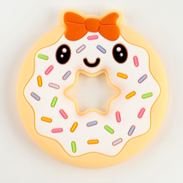 Прорезыватель силиконовый для зубов «Пончик» Прорезыватель силиконовый для зубов «Пончик»