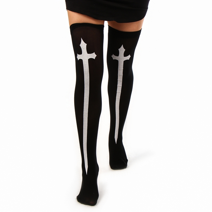 Карнавальный набор &laquo;Монашка&raquo;, головной убор: платок, воротник, чулки