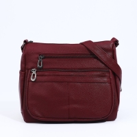 Сумка-мешок на молнии, цвет бордовый Сумка-мешок на молнии, цвет бордовый