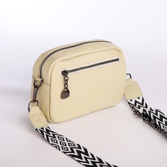 Сумка женская на молнии, цвет бежевый Сумка женская на молнии, цвет бежевый