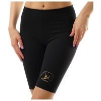 Велосипедки для гимнастики и танцев Grace Dance Fly Gold, р. 40, цвет чёрный Велосипедки для гимнастики и танцев Grace Dance Fly Gold, р. 40, цвет чёрный