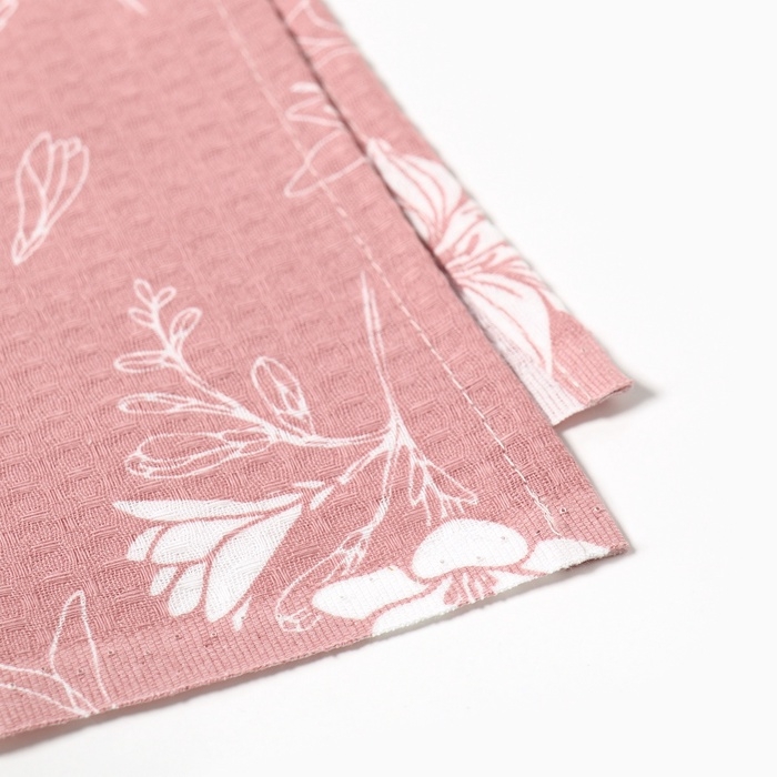 Полотенце Полотенце "Лилия" 80х150 см, 100% хлопок, ваф.полотно, 160гр/м2