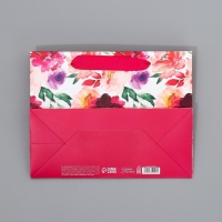 Пакет подарочный ламинированный с тишью, упаковка, &laquo;Счастье&raquo;, MS 23 х 18 х 10 см