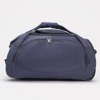 Сумка дорожная на колёсах, отдел на молнии, отдел для обуви, 3 наружных кармана, длинный ремень, цвет серый Сумка дорожная на колёсах, отдел на молнии, отдел для обуви, 3 наружных кармана, длинный ремень, цвет серый