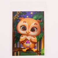 Аппликация стразами для детей &laquo;Совушка&raquo;, А6, набор для творчества