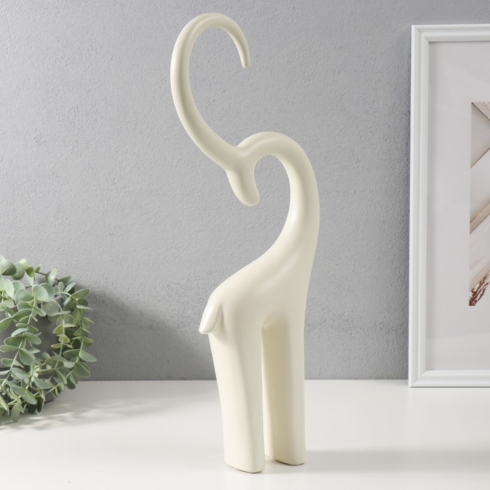 Сувенир керамика Сувенир керамика "Антилопа" белый 6х13х47,5 см