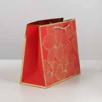 Пакет подарочный ламинированный, упаковка, &laquo;With best wishes&raquo;, 27 х 23 х 12 см