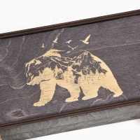 Набор с шампурами подарочный "Медведь" в кейсе