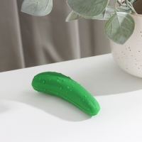 Пробка для бутылки Доляна &laquo;Огурчик&raquo;, 8,5&times;2,5&times;2,5см, цвет зелёный