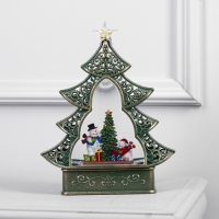 Светодиодная фигура «Ёлка со снеговиками» 23 × 29 × 9.5 см, пластик, батарейки ААх3 (не в комплекте), USB, свечение тёплое белое Светодиодная фигура «Ёлка со снеговиками» 23 × 29 × 9.5 см, пластик, батарейки ААх3 (не в комплекте), USB, свечение тёплое белое