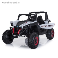 Электромобиль «БАГГИ», полный привод 4WD, кожаное сидение, цвет белый Электромобиль «БАГГИ», полный привод 4WD, кожаное сидение, цвет белый