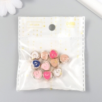 Бусины для творчества пластик "Сердечко с завитком" МИКС набор 10 шт 1,1х0,8х1 см Бусины для творчества пластик "Сердечко с завитком" МИКС набор 10 шт 1,1х0,8х1 см