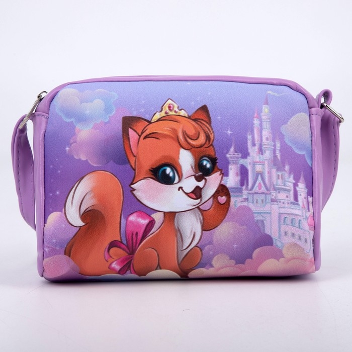 Сумка детская для девочки &laquo;Сказочная лисичка&raquo; из эко-кожи, на ремешке, 15х12х3 см