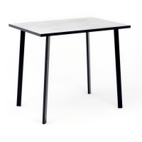 Стол обеденный МОДЕРН МИНИ LAKSI, 892х585х750, чёрный /цемент