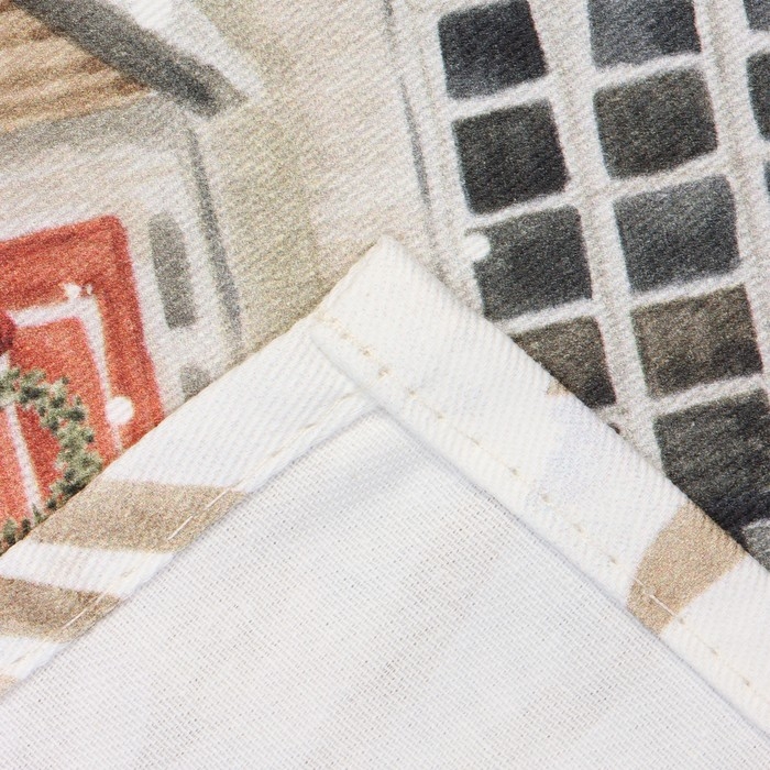 Полотенце Этель "Звери в городе" 40х73 см, 100% хлопок, саржа 190 г/м2