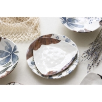 Тарелка керамическая &laquo;Фьюжен&raquo;, 18 х 18 см, цвет белый