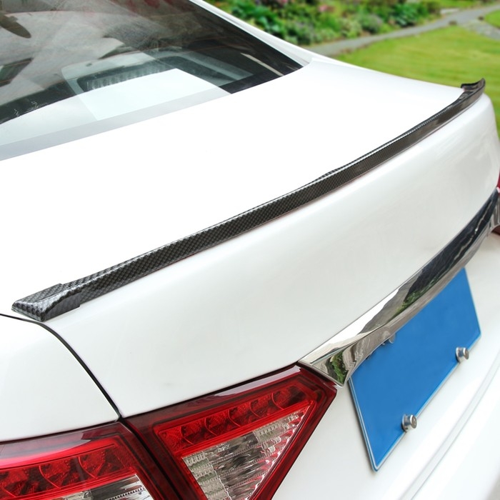 Спойлер для автомобиля, 4,5×150 см, универсальный, под карбон, черный Спойлер для автомобиля, 4,5×150 см, универсальный, под карбон, черный