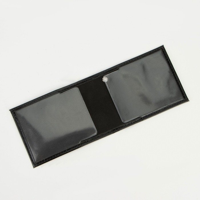 Обложка для удостоверения &laquo;Пропуск&raquo;, цвет чёрный