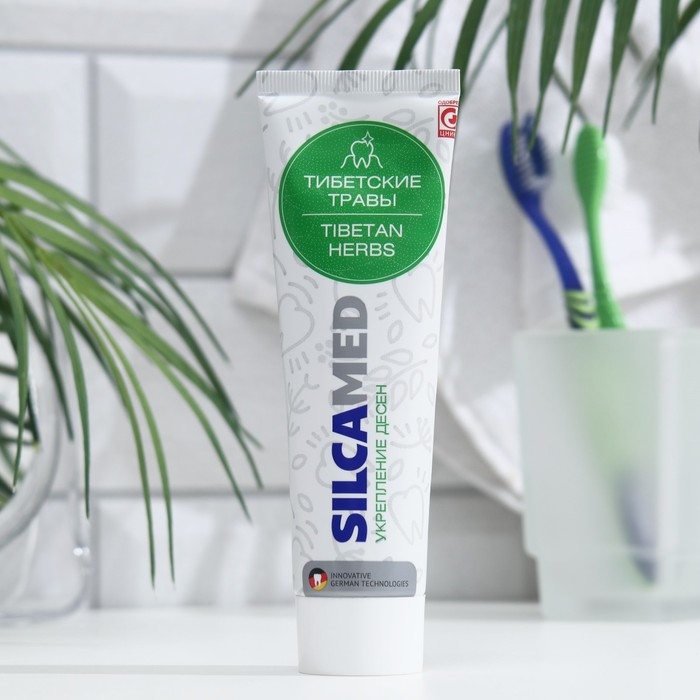 Зубная паста Silcamed, «Тибетские травы», 130 г Зубная паста Silcamed, «Тибетские травы», 130 г