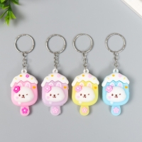 Брелок резина "Эскимо с изображением зайчика" МИКС 3,3х1,5х6 см Брелок резина "Эскимо с изображением зайчика" МИКС 3,3х1,5х6 см