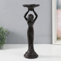 Подсвечник чугун на 1 свечу "Богиня" 10,5х12х36 см Подсвечник чугун на 1 свечу "Богиня" 10,5х12х36 см