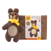 Набор для творчества. Мягкая игрушка из меха &laquo;Мишка&raquo;