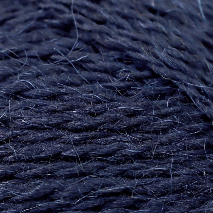 Пряжа Пряжа "Деревенская" 100% полугрубая шерсть 250м/100гр (04-темно-синий)