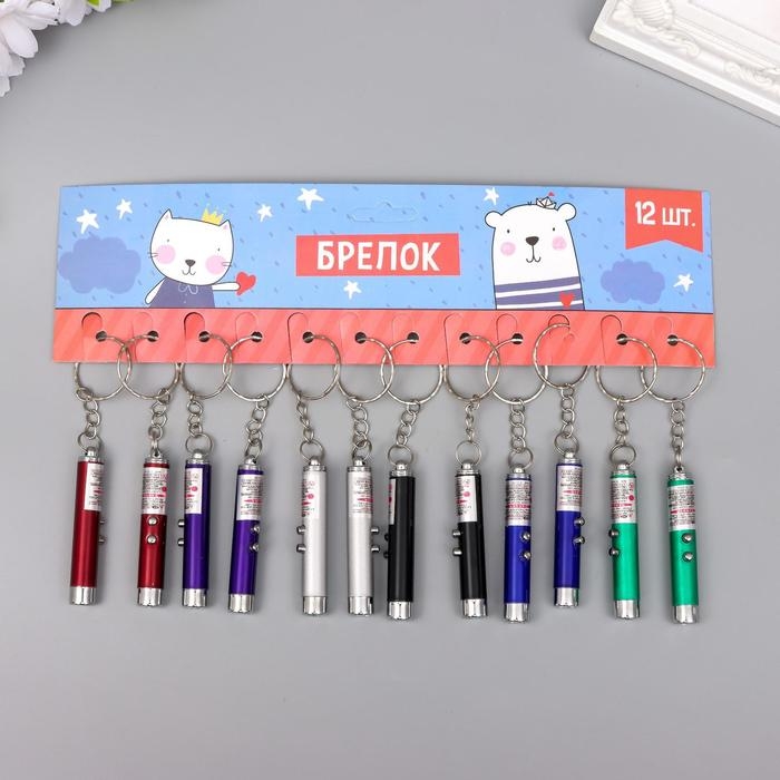 Фонарик+лазер 2 режима Фонарик+лазер 2 режима "Луч" МИКС 5,8х0,9х0,9 см