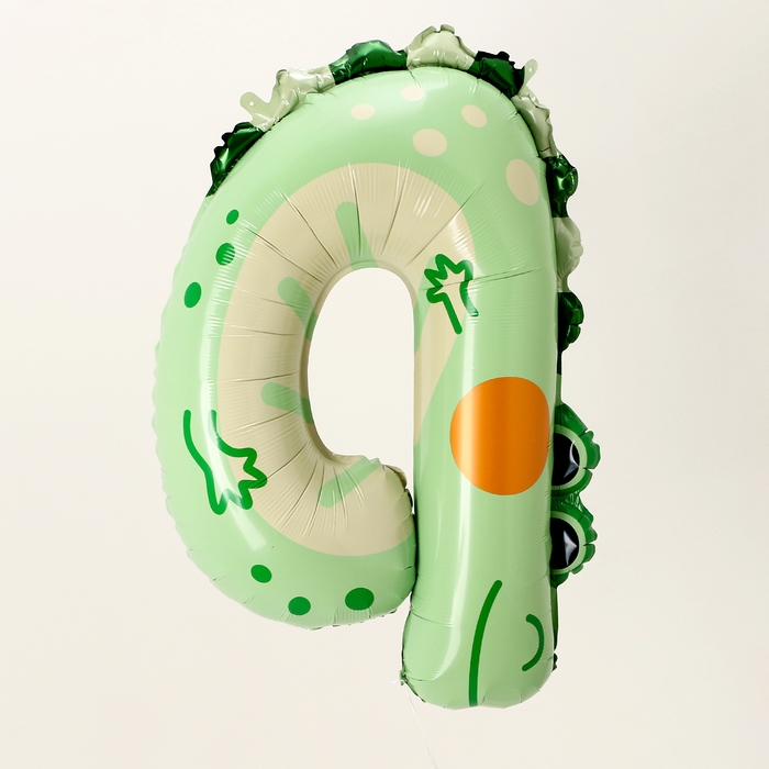 Шар фольгированный 40" &laquo;Цифра 4&raquo;, крокодил