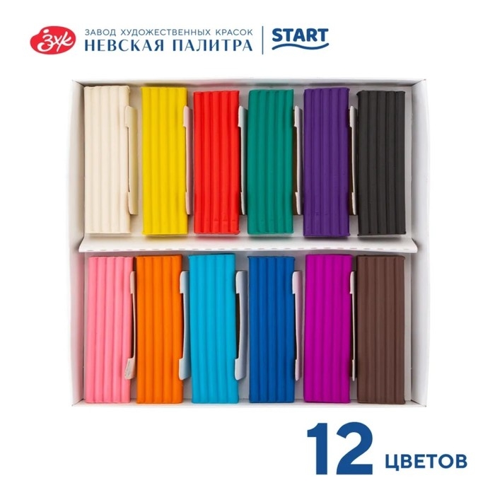 Пластилин ЗХК "Я - Художник!", 12 цветов, 240 г, со стеком, 221411506