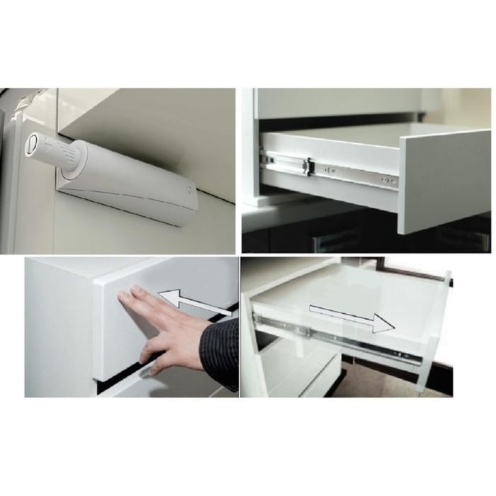 Тумба прикроватная Элтон №1 подвесная, 460х320х260, Черный/Черный глянец