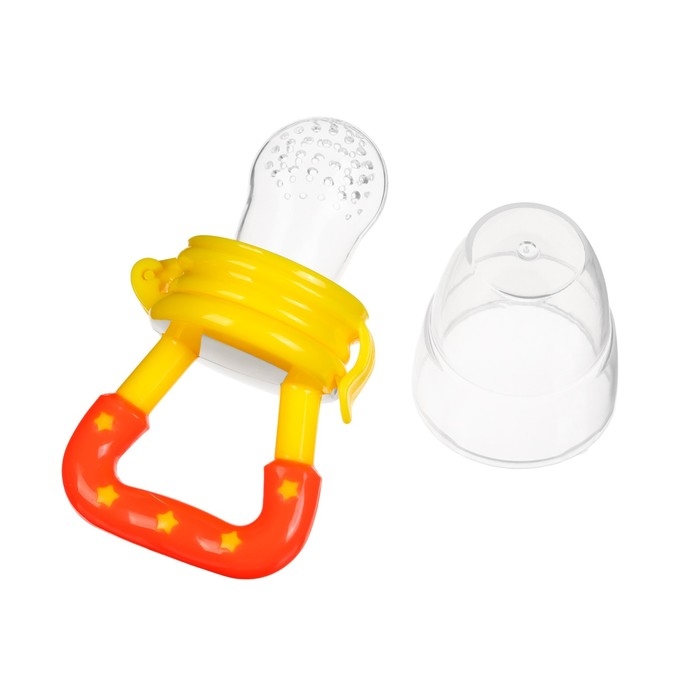 Ниблер для прикорма, с силиконовой сеточкой, цвет желтый