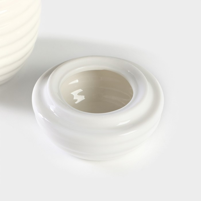 Ёмкость фарфоровая для мёда с ложкой BellaTenero, 300 мл, цвет белый Ёмкость фарфоровая для мёда с ложкой BellaTenero, 300 мл, цвет белый