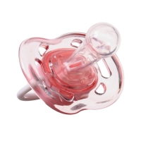 Соска - пустышка силиконовая классическая, от 6 мес., с колпачком, цвет розовый Соска - пустышка силиконовая классическая, от 6 мес., с колпачком, цвет розовый