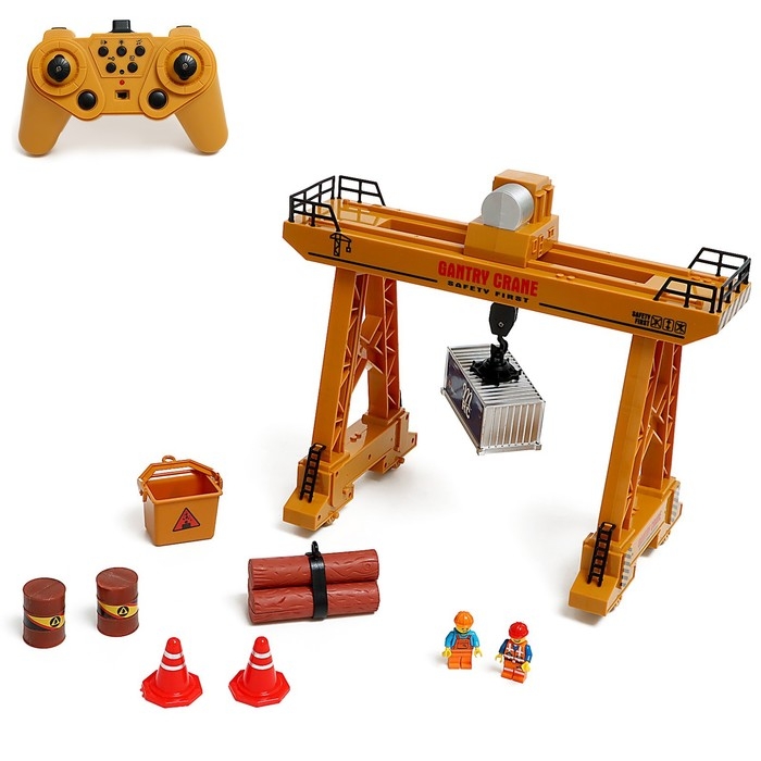 Кран на радиоуправлении &laquo;Козловой&raquo;, работает от аккумулятора