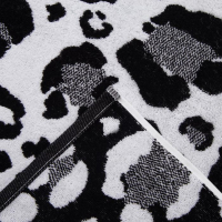 Полотенце махровое Этель ЧБ &laquo;Снежный барс&raquo;, пестроткань, 70х130 см