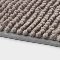 Коврик для ванной Доляна «Букли», 40×60 см, цвет серый Коврик для ванной Доляна «Букли», 40×60 см, цвет серый